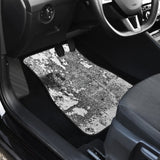 White Grunge Art Car Floor Mats 210202 - YourCarButBetter