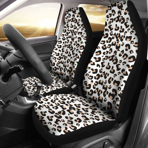 White Leopard Print Car Seat Covers 092813 - YourCarButBetter