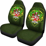 White Or Whyte Ireland Car Seat Cover Celtic Shamrock (Set Of Two) 154230 - YourCarButBetter