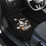 White Orange Trick or Treat Halloween Car Floor Mats 212203 - YourCarButBetter