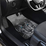 White Snow Tiger Floor Mats for Car 211303 - YourCarButBetter