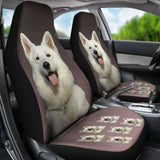 White Swiss Shepherd Car Seat Covers 091706 - YourCarButBetter