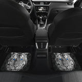 White Tiger Blue Eyes Amazing Black Background Car Floor Mats 210102 - YourCarButBetter