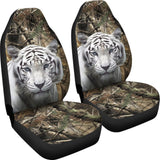 White Tiger Car Accessories Custom Gifts Idea Car Seat Covers 211403 - YourCarButBetter