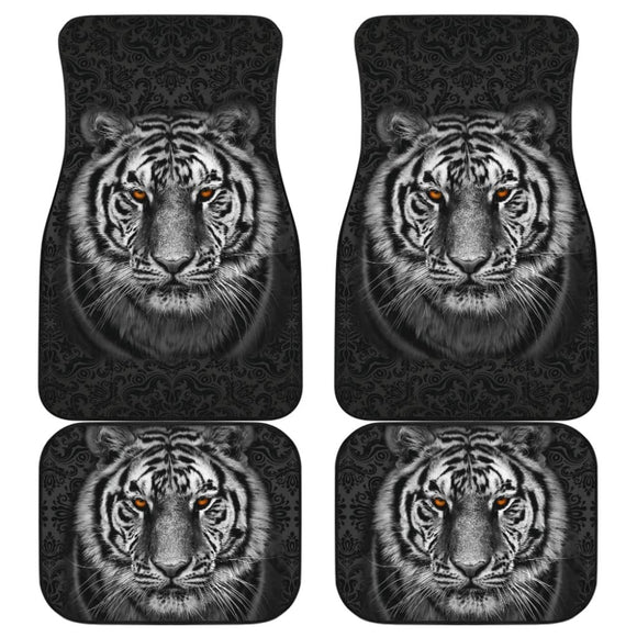 White Tiger Car Floor Mats 211003 - YourCarButBetter
