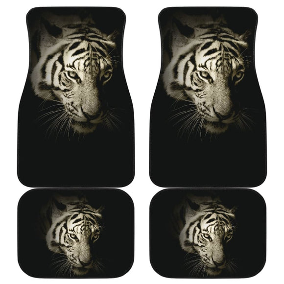 White Tiger Car Floor Mats Amazing Gift Ideas 212701 - YourCarButBetter