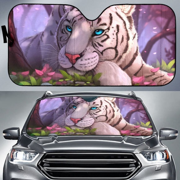 White Tiger Custom Car Accessories Car Auto Sun Shades 212503 - YourCarButBetter