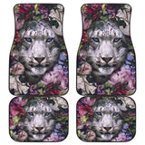 White Tiger Flower Amazing Gift Ideas Car Seat Covers 210101 - YourCarButBetter