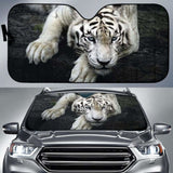 White Tiger Hd Car Sun Shade 172609 - YourCarButBetter