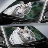 White Tiger Zoo Hd Car Sun Shade 172609 - YourCarButBetter