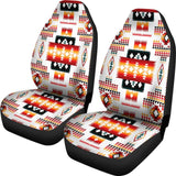 White Tribes Pattern Native American Car Seat Covers 093223 - YourCarButBetter