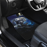 White Werewolf At Full Moon Dark Mountain Car Floor Mats 212109 - YourCarButBetter