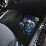 White Werewolf At Full Moon Dark Mountain Car Floor Mats 212109 - YourCarButBetter