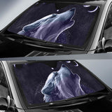 White Wolf Moon Native American Auto Sun Shades 093223 - YourCarButBetter