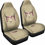 Wild And Free Boho Cow Skull Car Seat Covers 105905 - YourCarButBetter
