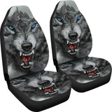 Wild Fierce Wolf Car Seat Covers 212502 - YourCarButBetter