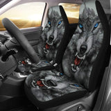 Wild Fierce Wolf Car Seat Covers 212502 - YourCarButBetter