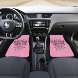 Wild Heart Gypsy Soul Pink Car Floor Mats 210305 - YourCarButBetter