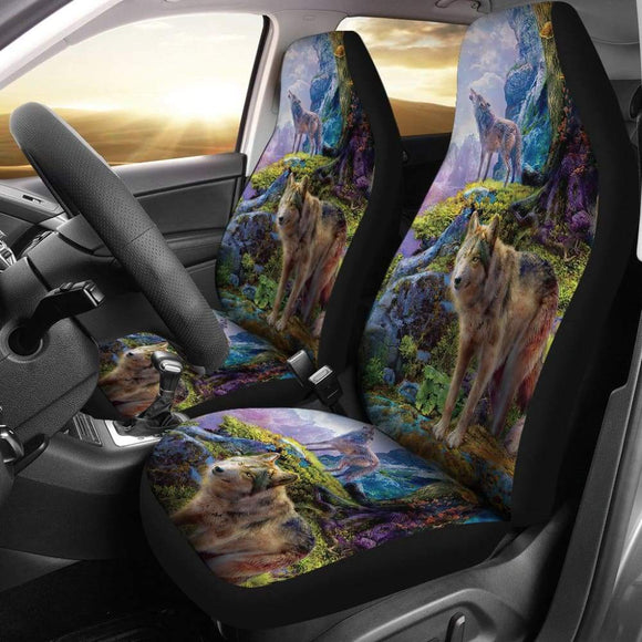 Wild Wolf Car Seat Covers 212402 - YourCarButBetter