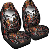 Wildfire Camouflage Punisher Custom Metallic Printed Car Seat Covers 211201 - YourCarButBetter