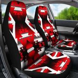 Winter Camp Red Car Seat Covers 105905 - YourCarButBetter