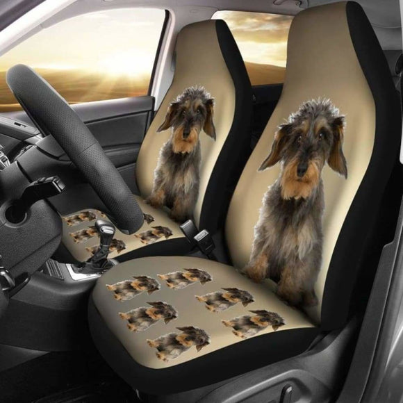 Wire Haired Dachshund 2 Car Seat Cover 092813 - YourCarButBetter