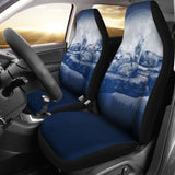 Wolf Car Seat Covers Family Blue 200904 - YourCarButBetter