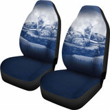 Wolf Car Seat Covers Family Blue 200904 - YourCarButBetter