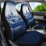 Wolf Car Seat Covers Family Blue 200904 - YourCarButBetter