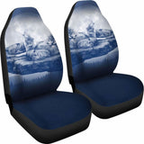 Wolf Car Seat Covers Family Blue 200904 - YourCarButBetter