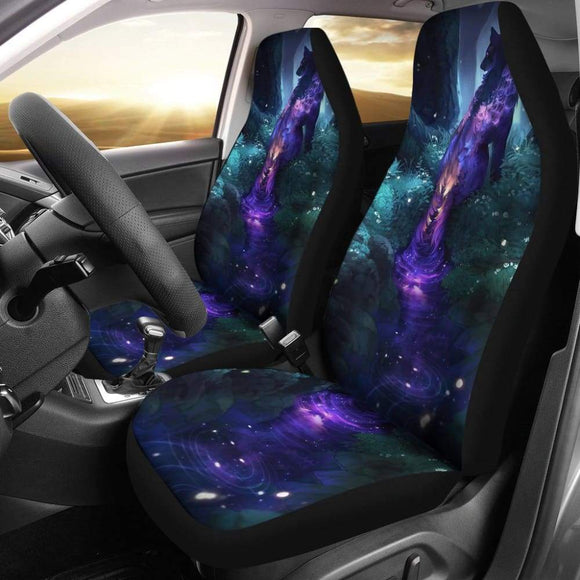 Wolf Digital Art Car Seat Covers 212602 - YourCarButBetter