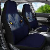 Wolf Eyes Printed Car Seat Covers 211702 - YourCarButBetter