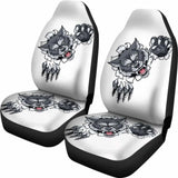 Wolf Fight Car Seat Covers 094513 - YourCarButBetter
