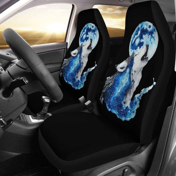 Wolf Full Moon Car Seat Covers 094513 - YourCarButBetter