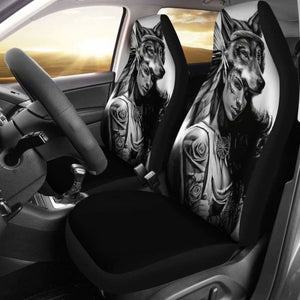 Wolf Girl Car Seat Covers 200904 - YourCarButBetter