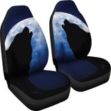 Wolf Howling Car Seat Covers 174510 - YourCarButBetter