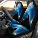 Wolf Howling Car Seat Covers 202004 - YourCarButBetter