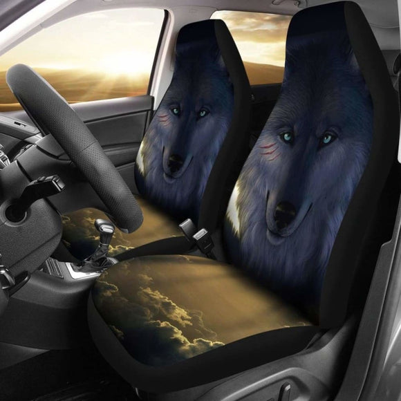Wolf In The Sky Car Seat Covers Amazing 200904 - YourCarButBetter