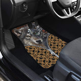 Wolf In The Zipper Car Floor Mats 212402 - YourCarButBetter