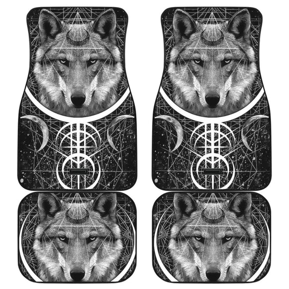 Wolf King Art Design Car Floor Mats Amazing Gift Ideas 174510 - YourCarButBetter