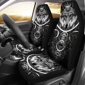 Wolf Mandala Car Seat Covers 212302 - YourCarButBetter