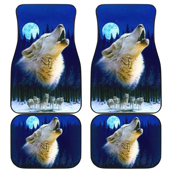 Wolf Pack Full Moon Car Floor Mats 211902 - YourCarButBetter