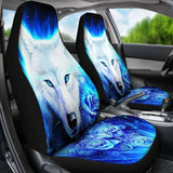 Wolf Rose Car Seat Covers 202004 - YourCarButBetter