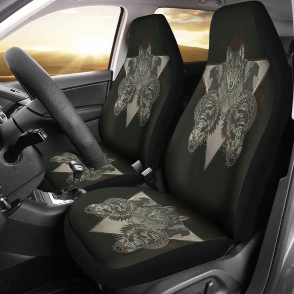 Wolf & Skulls Car Seat Covers 174510 - YourCarButBetter