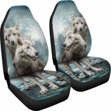 Wolves Hungry Cute Car Seat Covers 200904 - YourCarButBetter