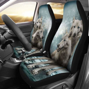 Wolves Hungry Cute Car Seat Covers 200904 - YourCarButBetter