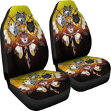 Wolves Warriors Native American Pride Car Seat Covers 093223 - YourCarButBetter
