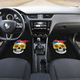 Womens Sunflower Tie-Dye Bandana Emo Hippie Sugarskull Lovers Car Floor Mats 210805 - YourCarButBetter