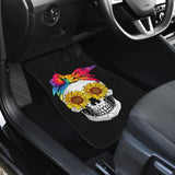 Womens Sunflower Tie-Dye Bandana Emo Hippie Sugarskull Lovers Car Floor Mats 210805 - YourCarButBetter