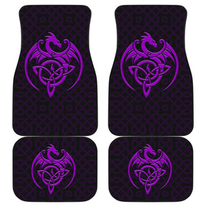 Wonderful Purple Dragon Celtic Symbol Car Floor Mats 211101 - YourCarButBetter